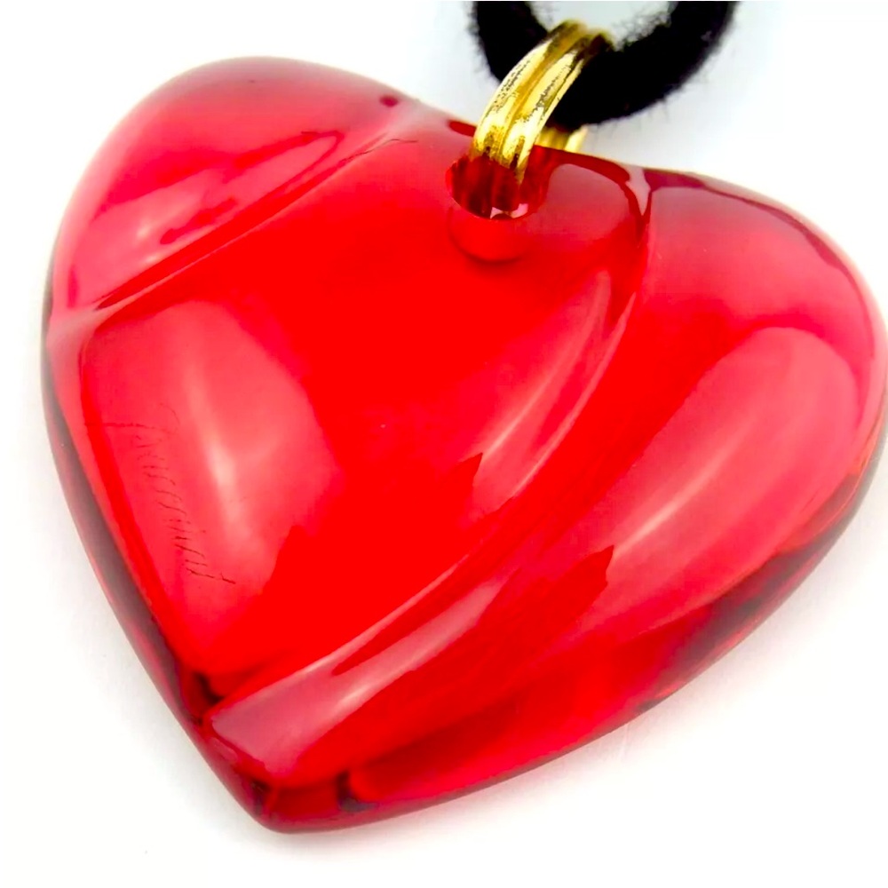 BACCARAT Huge Red EUC NECKLACE - Picture 5 of 7